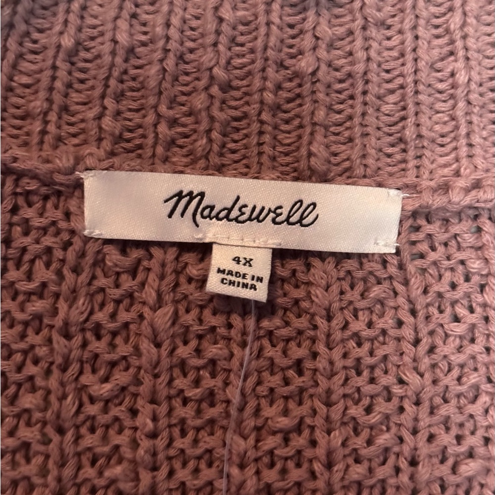 NWT Madewell Ladies Heavy Sweater Sz 4X - Picture 5 of 7